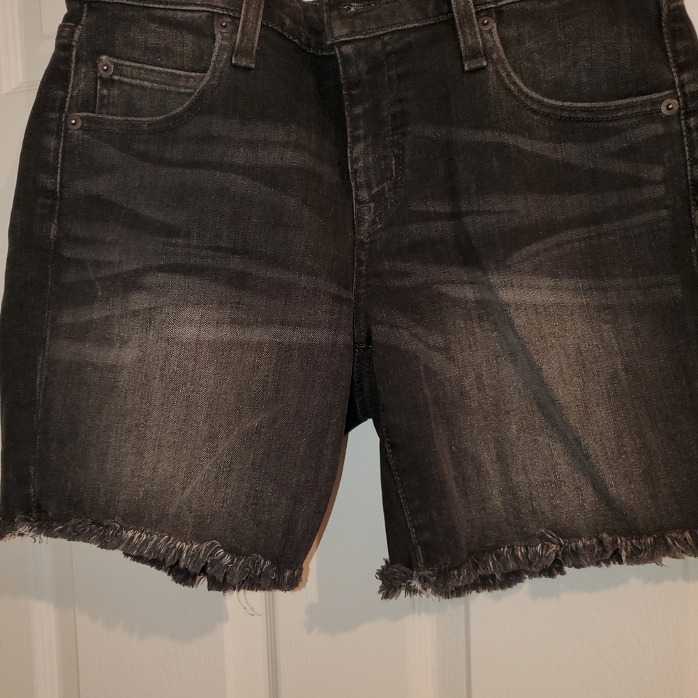 Womens fringe size 4 black shorts